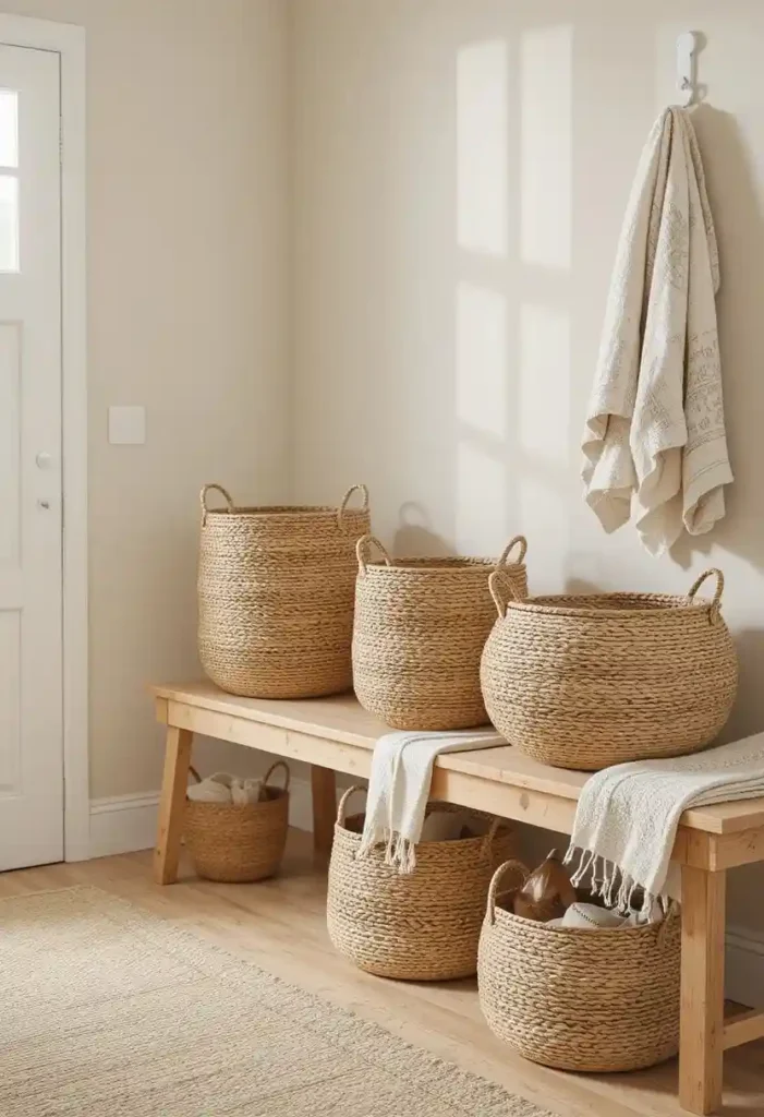 Handwoven Storage Baskets Woven Accents Ideas