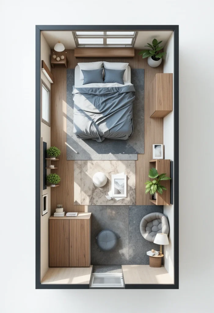 Layout and Zoning Strategies Tiny Bedroom Ideas