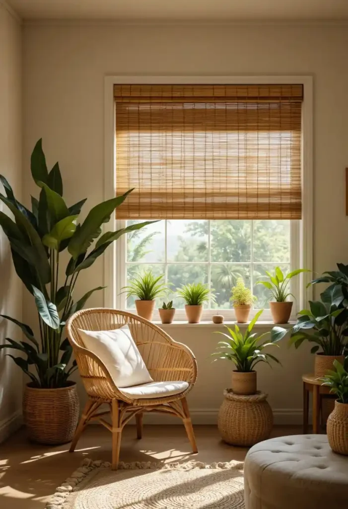 Bamboo Blinds for a Natural Feel Bamboo Blinds for a Natural Feel Window Treatment Ideas