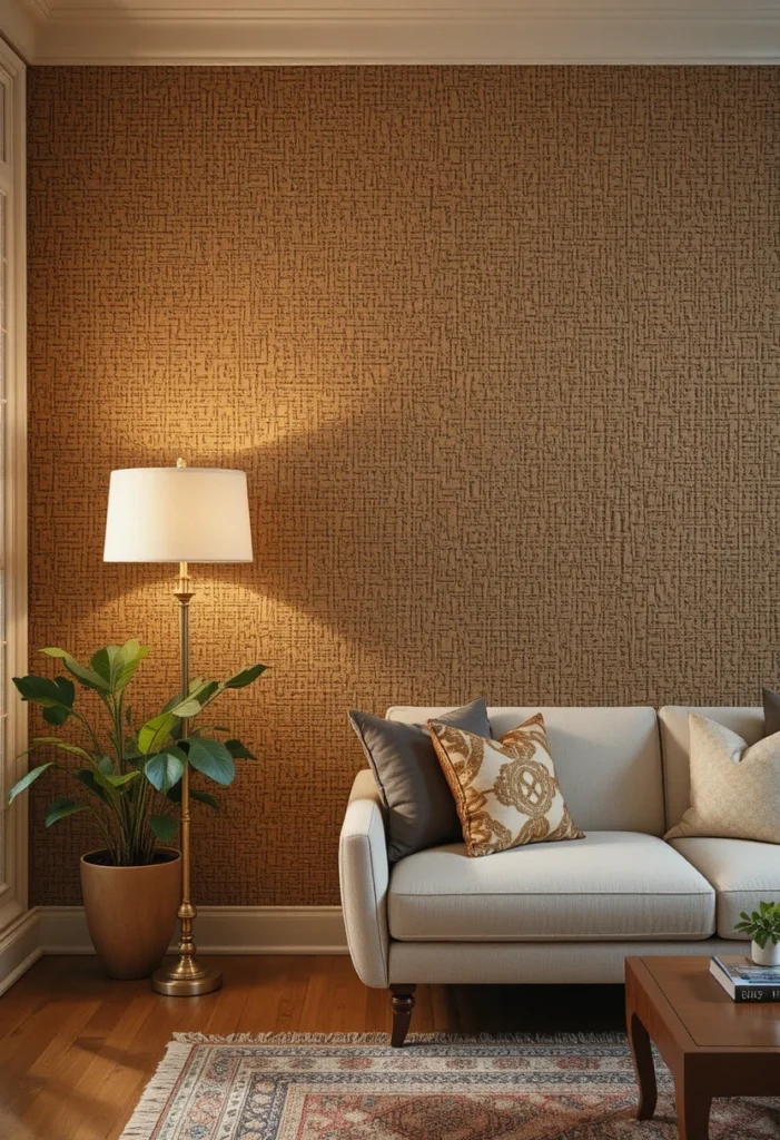 A Woven Accent Wall or Rattan Wallpaper Woven Accents Ideas